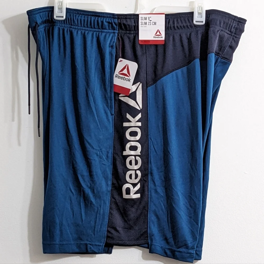 Reebok Men's Sailor Blue Active Knit Training Shorts, Size 3XL, New With Tag